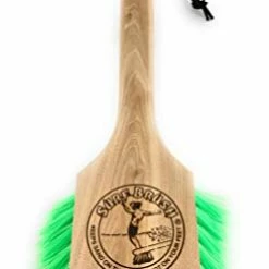 Hot Sale 🎉 Surf Brush 8 Inch Or 15 Inch Custom Wood Handle In Green Or Pink Bristles, Leash String Included. Pink Short 🧨