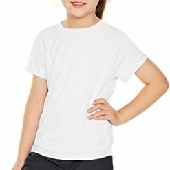 Hot Sale ✔️ TSLA Youth Kids UPF 50+ Short Sleeve, Aqua Water 🩱 Swimsuit Top, UV/SPF Surf Swim 👕 Shirt Swim 👕 Shirt Blue ✔️