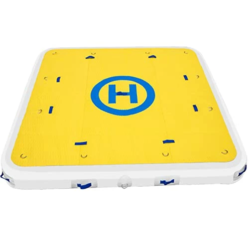 New ๐ Inflatable Dock Floating Platform, 2-4 Person Capacity, 6 Inches Thick, Swim Dock With Hand Pump, Electric Air Pump & Storage Bag, Drop Stitch PVC Non-Slip Raft For Pool Beach Ocean ๐