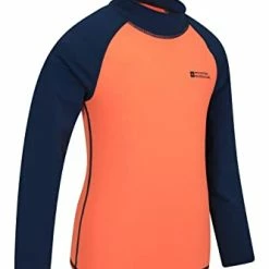 Best deal 🤩 Mountain Warehouse Kids Rash Guard - UPF50+ Long Sleeve Rash Top Teal ⌛
