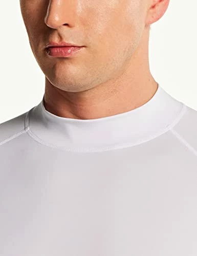 Best Pirce 🌟 TSLA Men's Rash Guard Swim 👚 Shirts, UPF 50+ Quick Dry Mid/Short Sleeve Swimming 👚 Shirt, UV/SPF Water Surf 👚 Shirts Swim Mid Sleeve Red & Black 🌟 - Image 4