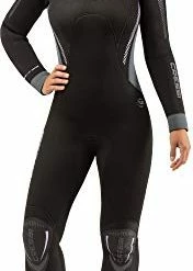 Top 10 🌟 Men's & Ladies' Full Wetsuit Back-Zip For Scuba Diving & Water Activities - Fast 7mm: Designed In Italy Ladies' Black/grey ✨