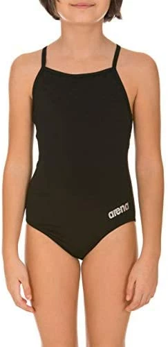 Hot Sale β€οΈ Arena Girl's Master MaxLife Sporty Thin Strap Racer Back One Piece Black π₯° - Image 6