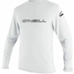Hot Sale 🔔 O'NEILL Men's Basic Skins UPF 50+ Long Sleeve Sun 👚 Shirt White 🛒
