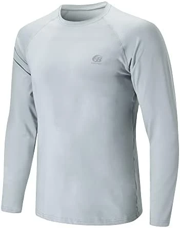Wholesale π BOELTWIN Long Sleeve Cooling π Shirts And Rash Guard For Men With UPF 50+ Sun Protection For Hiking Fishing Running Gray βοΈ - Image 5