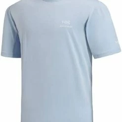 Outlet 🛒 BASSDASH Men’s UPF 50+ Sun Protection Fishing 👚 Shirt Short Sleeve UV T-Shirt Carolina/white Logo 🔔