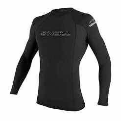 Best Pirce 🌟 O'Neill Wetsuits Men's Basic Skins UPF 50+ Long Sleeve Rash Guard, Black, XL 🔔
