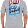 Discount 👍 Guy Harvey Men’s Offshore Fish Collection Short Sleeve T-Shirt Estate Blue/tuna 🔥