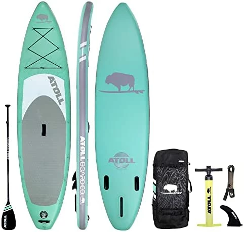 Outlet ✨ 11' Foot Inflatable Stand Up Paddle Board (6 Inches Thick, 32 Inches Wide) ISUP, Bravo Hand Pump And 3 Piece Paddle, Travel 🎒 Backpack And Accessories New Leash Included Desert Sand ✨ 8 Outlet ✨ 11' Foot Inflatable Stand Up Paddle Board (6 Inches Thick, 32 Inches Wide) ISUP, Bravo Hand Pump And 3 Piece Paddle, Travel 🎒 Backpack And Accessories New Leash Included Desert Sand ✨ - Image 6