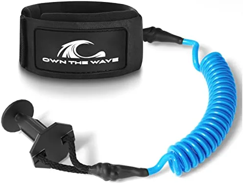 Deals π Own The Wave Bodyboard Leash - Coiled Wrist Surf Leash Premium Coil Lightweight Body Board Leash With Plug Bright Pink π