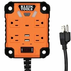 Deals β Tools 29601 Magnetic Power Strip With Surge Protector, 4 Outlets, 3 USB Ports, 5-Foot Cord, Power Supply Box With Light, PowerBox 1 π₯°