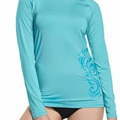 Best deal 🌟 ATHLIO 👩 Women's UPF 50+ Rash Guard, Long Sleeve 🏄 Surfing 🩱 Swimsuit Top, UV/SPF Water Beach Swim 👕 Shirts Print Midnight Tropical 🛒