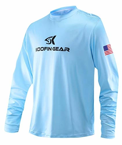 Wholesale ❤️ Performance Fishing 👕 Shirt Sun Protection 👕 Shirt UPF50 Outdoor Long Sleeve Dry-Fit Athletic 👕 Shirts US Flag White 🥰 - Image 2