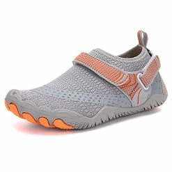 Flash Sale 😍 JACK'S AQUA SPORTS Water 👟 Shoes For Kids, Boy & 👧 Girls Quick Drying Aqua 🧦 Socks Barefoot Beach Sports Athletic 👟 Sneakers Lightweight Slip On Sport 👟 Shoes New Grey ⭐