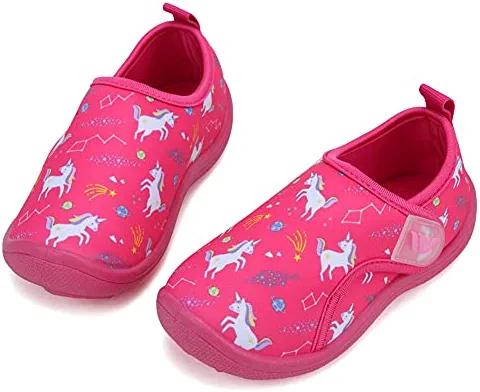 New โ FANTURE Toddler Water ๐ Shoes Boys ๐ง Girls ๐ฉด Sandal Cute Aquatic Beach Swim Pool Water Park Aqua ๐ Sneakers Toddler & Little Kid 01-uni Navy.pink ๐ - Image 9
