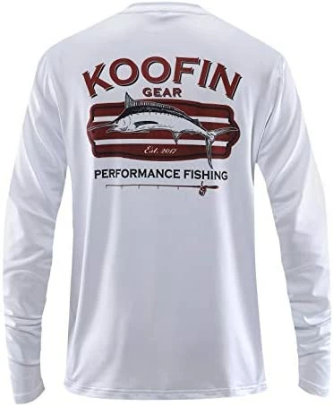 Wholesale ❤️ Performance Fishing 👕 Shirt Sun Protection 👕 Shirt UPF50 Outdoor Long Sleeve Dry-Fit Athletic 👕 Shirts US Flag White 🥰 - Image 6