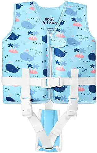 Best Pirce 🤩 Life Jacket For Kids, Child Size Watersports Swim Vest Flotation Device Trainer Vest With Survival Whistle, Easy On And Off, Suitable For 35-55 Lbs(Size M)/ 55-77 Lbs(Size L) Red + White Stri ⌛ - Image 8
