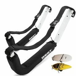 Outlet 🧨 Best Marine Kayak Rack | 2 Wall Mount Storage Racks For Garage | Indoor Or Outdoor Kayak Rack Hooks | Designed For Kayaks & SUP Paddle Board | Wall Hanger Accessories 🌟