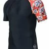 Cheap 🔔 HUGE SPORTS Men's Splice UV Sun Protection UPF 50+ Skins Rash Guard Short Sleeves(Bee Together, XL) 👏