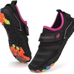 Wholesale 😍 Boys & 👧 Girls Water 👟 Shoes Lightweight Comfort Sole Easy Walking Athletic Slip On Aqua 5 Toe Sock(Toddler/Little Kid/Big Kid) 545.rose Red ✔️