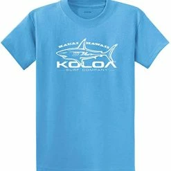 Cheap 💯 Koloa Surf Great White Shark Logo Heavy Cotton T-Shirts In Regular, Big & Tall Dark Green - White Logo 🔥