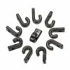 Best Pirce 😀 50pcs Nylon Bungee Lashing Shock Cord J Hooks Tie Down Hook For Kayaks Canoes Boats ✔️