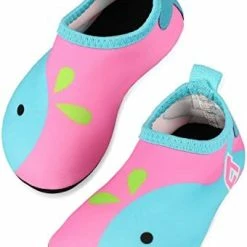 Promo ๐ TAGVO Baby Boys ๐ง Girls Water ๐ Shoes, Non-Slip Swim ๐ Shoes Barefoot Skin Aqua ๐งฆ Socks For Beach Swim Pool Toddler Kids Blue-submarine Adventure ๐