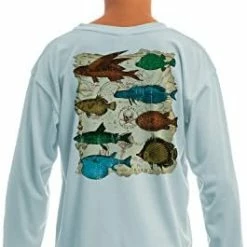 Top 10 👏 SAND.SALT.SURF.SUN. Vintage Fish Youth UPF 50+ UV Sun Protection Performance Long Sleeve T-Shirt White 🛒