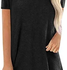 Hot Sale 🔥 Black Tunic Tops For 👩 Women ❄ Christmas Elk Print 👕 Shirts Long Sleeve Crewneck T 👕 Shirts Comfortable Casual Blouse 🎉