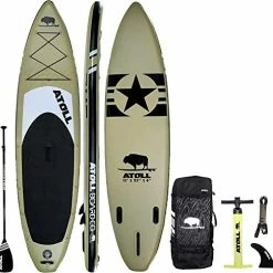 Outlet ✨ 11' Foot Inflatable Stand Up Paddle Board (6 Inches Thick, 32 Inches Wide) ISUP, Bravo Hand Pump And 3 Piece Paddle, Travel 🎒 Backpack And Accessories New Leash Included Desert Sand ✨ 17 Outlet ✨ 11' Foot Inflatable Stand Up Paddle Board (6 Inches Thick, 32 Inches Wide) ISUP, Bravo Hand Pump And 3 Piece Paddle, Travel 🎒 Backpack And Accessories New Leash Included Desert Sand ✨ -Ewedoos Shop 41uDsMDiz2L. AC