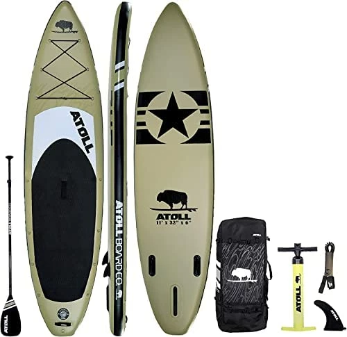 Outlet ✨ 11' Foot Inflatable Stand Up Paddle Board (6 Inches Thick, 32 Inches Wide) ISUP, Bravo Hand Pump And 3 Piece Paddle, Travel 🎒 Backpack And Accessories New Leash Included Desert Sand ✨ 9 Outlet ✨ 11' Foot Inflatable Stand Up Paddle Board (6 Inches Thick, 32 Inches Wide) ISUP, Bravo Hand Pump And 3 Piece Paddle, Travel 🎒 Backpack And Accessories New Leash Included Desert Sand ✨ - Image 7