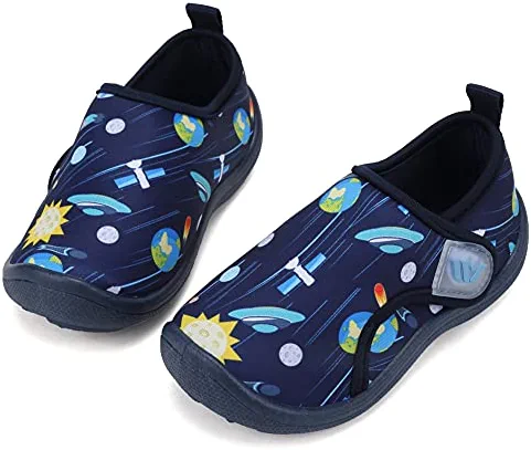 New โ FANTURE Toddler Water ๐ Shoes Boys ๐ง Girls ๐ฉด Sandal Cute Aquatic Beach Swim Pool Water Park Aqua ๐ Sneakers Toddler & Little Kid 01-uni Navy.pink ๐ - Image 13