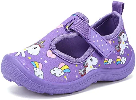 New โ FANTURE Toddler Water ๐ Shoes Boys ๐ง Girls ๐ฉด Sandal Cute Aquatic Beach Swim Pool Water Park Aqua ๐ Sneakers Toddler & Little Kid 01-uni Navy.pink ๐ - Image 4