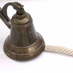Best Sale 🧨 Brass Ship Bell Nautical Old Antique, Heavy Duty Old Antique Brass Bell, Brass Maritime Duty ⌚ Watch Ship?s Bell In Old Antique Finish By 🤩