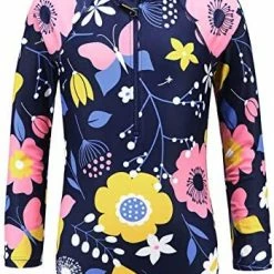 Top 10 โ Girls One Piece ๐ฉฑ Swimsuits Long Sleeve Rash Guard Swim ๐ Shirts For Kids Hawaiian UPF 50+ Sun Protection Bathing Suit Tie dye palm tree ๐งจ