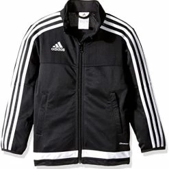 Outlet ⭐ Adidas Unisex-Child Soccer Tiro 15 Training Jacket Dark Blue/white/new Navy ✔️