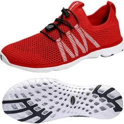 Cheapest ✔️ SUOKENI Men's Quick Drying Slip On Water 👞 Shoes For Beach Or Water Sports Black/white2 🔔