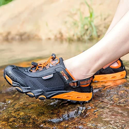 Top 10 ๐งจ HUMTTO ๐ฉ Womens Mens Water ๐ Shoes - Amphibious Hiking ๐ฉด Sandal Closed Toe Outdoor ๐ฉด Sandals Quick Drying Lightweight Breathable Non-Slip Aqua ๐ Shoes โ๏ธ Summer Water ๐ฉด Sandals Beige ๐ฅ - Image 5