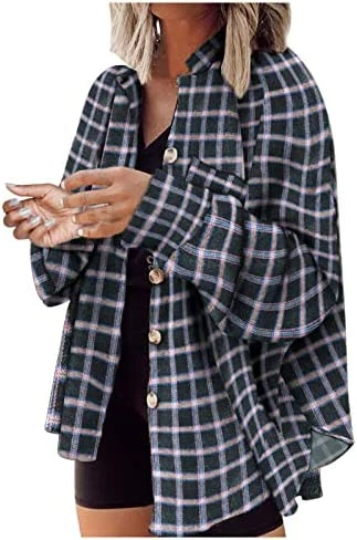 Top 10 π Women's Fashion Color Block Plaid Flannel Shacket Jacket Casual Long Sleeve Button Down π Shirt Lounge Fall π§₯ Coat Tops Zfucnk-a15-2-coffee β€οΈ 17 Top 10 π Women's Fashion Color Block Plaid Flannel Shacket Jacket Casual Long Sleeve Button Down π Shirt Lounge Fall π§₯ Coat Tops Zfucnk-a15-2-coffee β€οΈ - Image 15