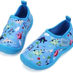 New โ FANTURE Toddler Water ๐ Shoes Boys ๐ง Girls ๐ฉด Sandal Cute Aquatic Beach Swim Pool Water Park Aqua ๐ Sneakers Toddler & Little Kid 01-uni Navy.pink ๐