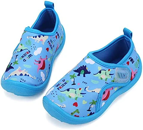 New โ FANTURE Toddler Water ๐ Shoes Boys ๐ง Girls ๐ฉด Sandal Cute Aquatic Beach Swim Pool Water Park Aqua ๐ Sneakers Toddler & Little Kid 01-uni Navy.pink ๐