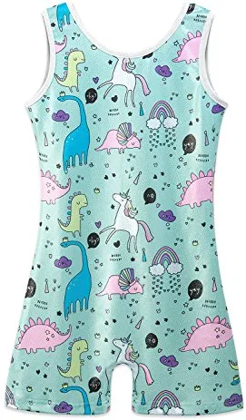 Cheapest ๐ HOZIY Gymnastics Leotards For ๐ง Girls Toddlers Biketards Unicorn Dinosaur Rainbow Mermaid Leopard Donut Galaxy ๐ - Image 2