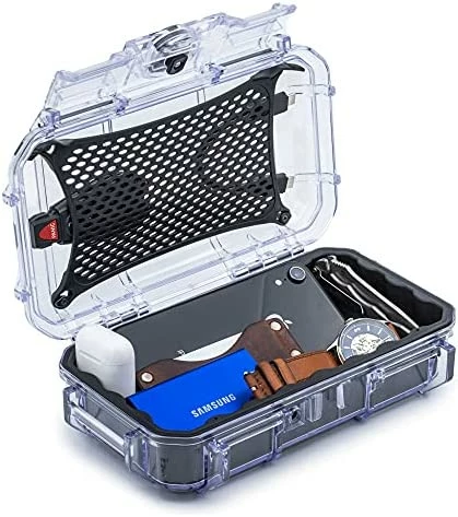 Best reviews of ๐ 56 Waterproof Dry Box Protective Case - Travel Safe/Mil Spec/USA Made - For Tackle Organization Of Cameras, Phones, Camping, Fishing, Hiking, EDC, Water Sports, Knives โ - Image 8