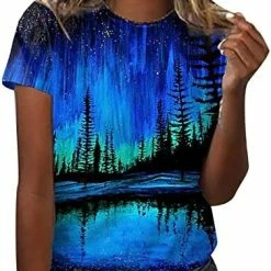 Buy 🔔 Summer Tops For 👩 Women Trendy Graphic Tees Cute Floral Print Loose Short Sleeve Aesthetic 👚 Shirts Casual T-Shirt Blouses Jsxb-c006-dark Gray 🤩