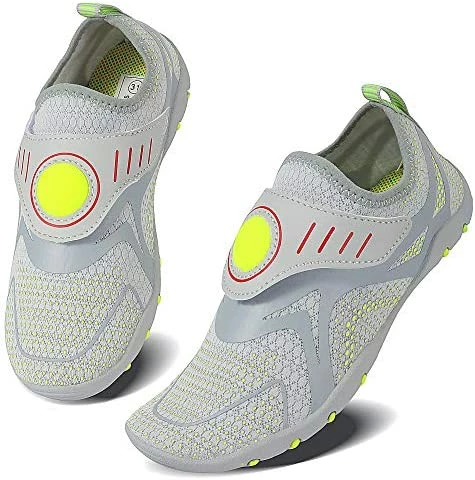 Best deal โญ Caitin Boys ๐ง Girls Water ๐ Shoes Quick Drying Aqua Beach Pool Swim Lightweight Athletic ๐ Sneakers For Little Big Kids 4_light Grey ๐งจ - Image 8