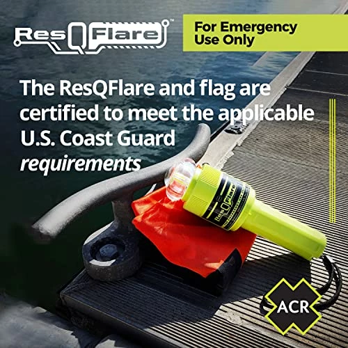 Budget π₯ CR ResQFlare Electronic Distress E-Flare And Flag, USCG Approved Replacement For Pyrotechnic Flares - ACR 3966 π - Image 3