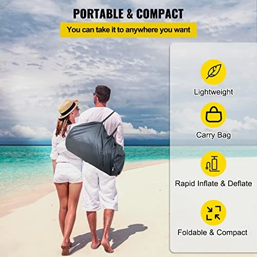 New ๐ Inflatable Dock Floating Platform, 2-4 Person Capacity, 6 Inches Thick, Swim Dock With Hand Pump, Electric Air Pump & Storage Bag, Drop Stitch PVC Non-Slip Raft For Pool Beach Ocean ๐ - Image 6