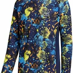Promo 🔔 BASSDASH Men’s UPF 50+ Camo Fishing 👚 Shirt Quick Dry Long Sleeve Kayaking Hiking T-Shirts Ripple Water Gradient 🔔